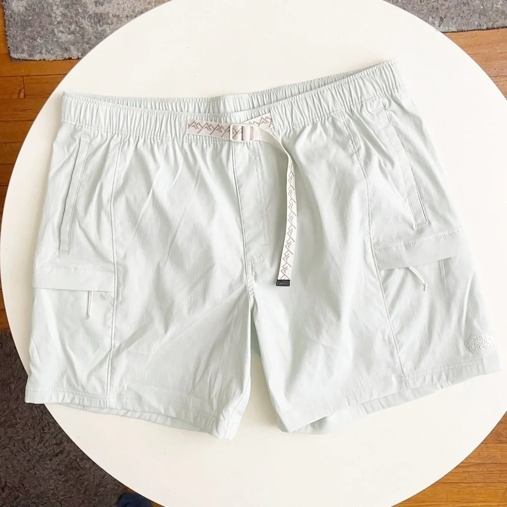 The North Face Men’s 7” Class V Belted Shorts Mint Green Size XL